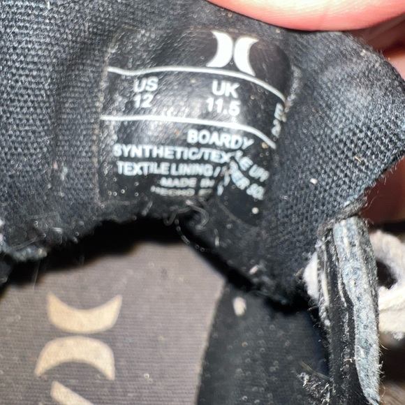 Hurley Boardy Sneakers - Toddler size 12 - Skate Shoe Black - Picture 8 of 8